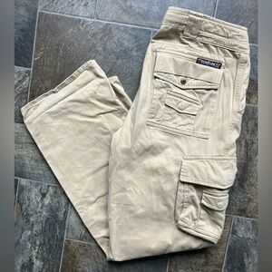 Vintage Ecko baggy cargo pockets skater pants workwear streetwear mens 34x32